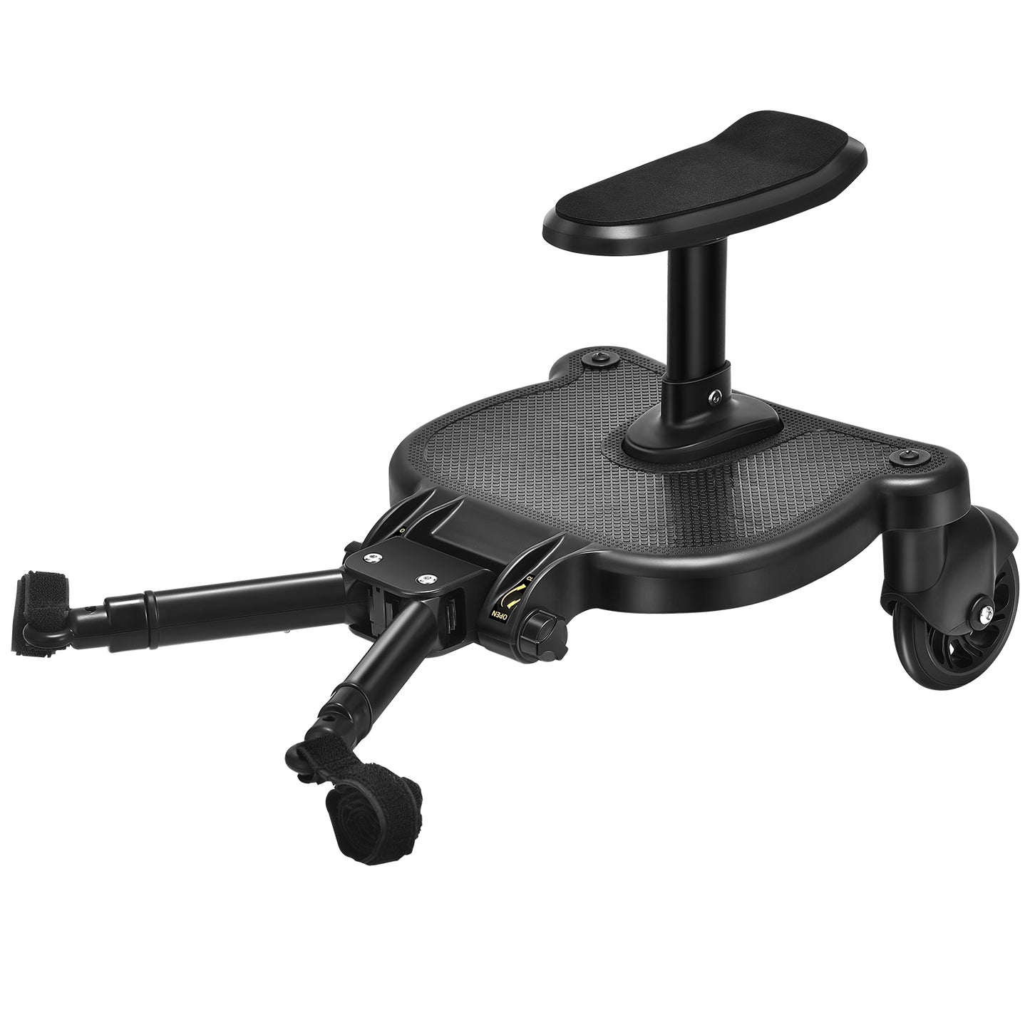 Portable Buggy Board With Seat Universal Kiddy Boards Pram Standing Board 360° Rotation Pram Accessory For Children 25kg