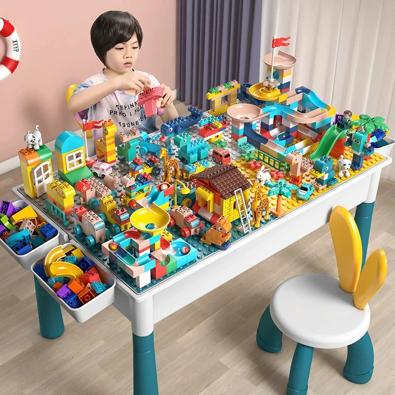Compatible with Large Classic Blocks, Water Table Sand Table Blocks Building Preschool Sensory Learning Montessori Autism Toys