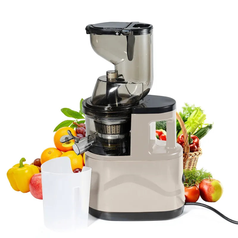 2025 New Juicer Machines 3.15inch Slow Cold Press Juicer with Large Feed Chute Cold Press Juicers for Vegetables and Fruits