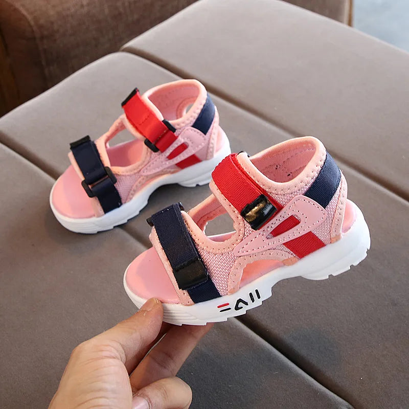 Summer Children's Sandals – Soft Bottom, Non-Slip Beach and Sports Shoes for Toddlers and Kids (Sizes 21–30)