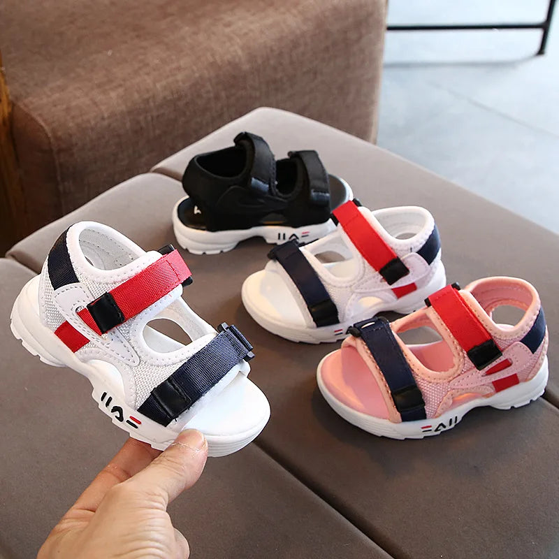 Summer Children's Sandals – Soft Bottom, Non-Slip Beach and Sports Shoes for Toddlers and Kids (Sizes 21–30)