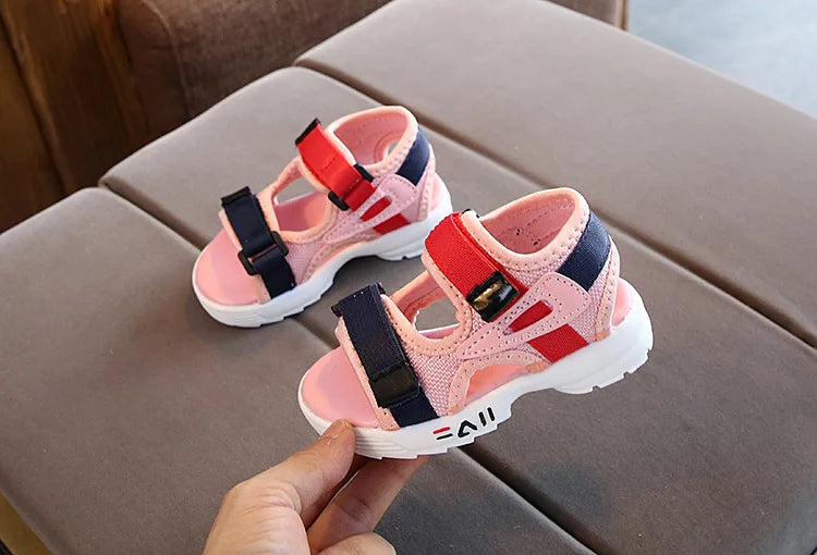 Summer Children's Sandals – Soft Bottom, Non-Slip Beach and Sports Shoes for Toddlers and Kids (Sizes 21–30)
