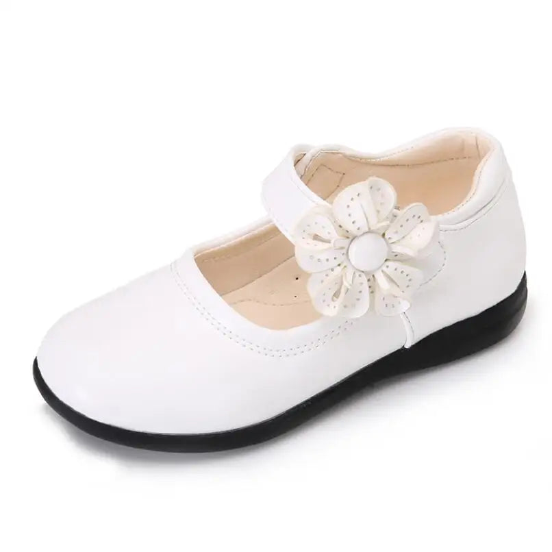 Leather Shoes for Children Wedding Dress Princess School Shoes Kids Summer Bow-knot Black Student Sandals