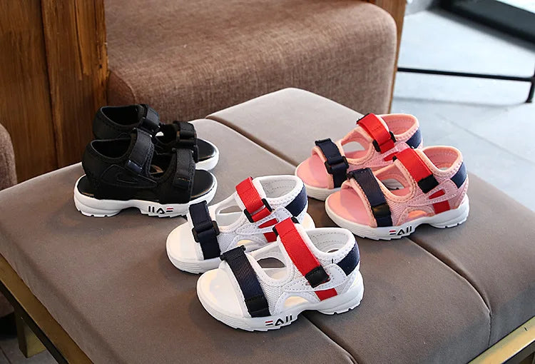 Summer Children's Sandals – Soft Bottom, Non-Slip Beach and Sports Shoes for Toddlers and Kids (Sizes 21–30)