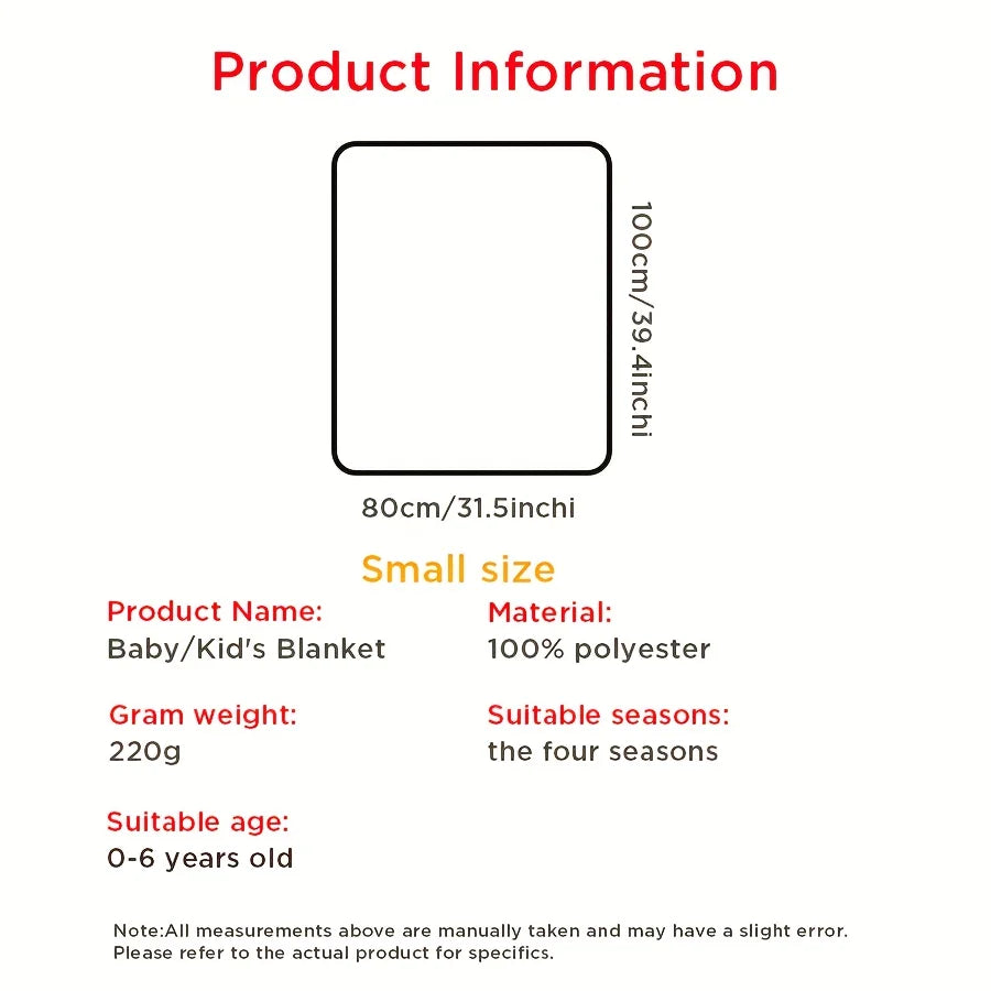 1pc Double-sided 3D Textured Baby Blanket Quick Warm Super Soft Thickened Absorbent Baby Nap Travel Blanket Newborn Soft Model