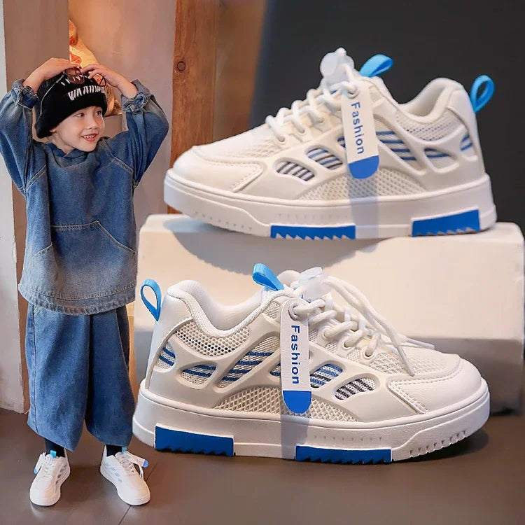 Kids' Breathable Sport Sneakers – Non-Slip Casual Outdoor Shoes for Boys and Girls, Ideal for Autumn and School Wear