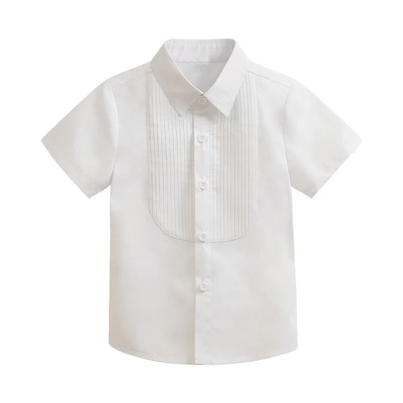 Baby Photograph Lattice Boys Suit Birthday Linen Thin Summer Little Boy Gentleman Outfit Formal Suits Children Coat Clothes Set