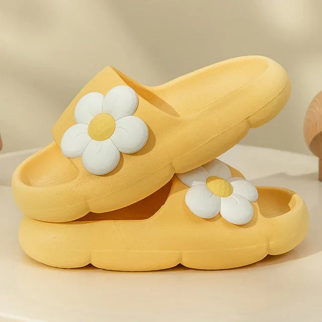 Summer Children's Girls Flower Slippers Casual Solid Soft Boys Slippers Breathable Non-slip Home Bathroom Slipper Kids shoes