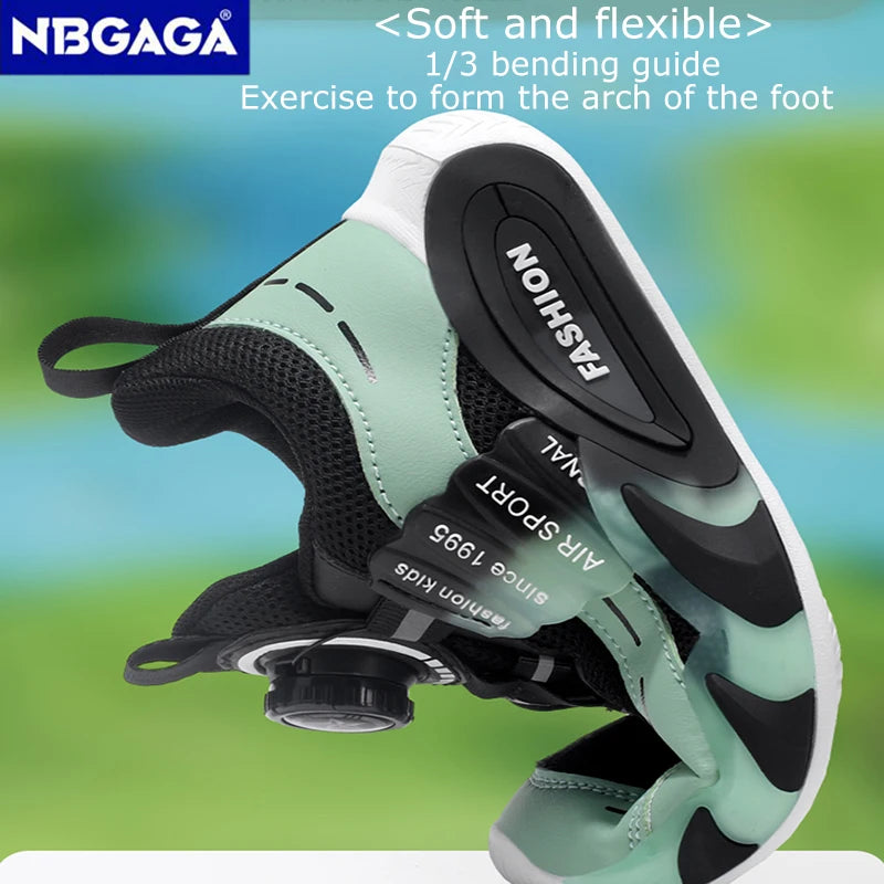 Trendy Kids Basketball Shoes Breathable Lightweight Children Boys' Running Leisure Sneaker Non-slip Outdoor Tennis
