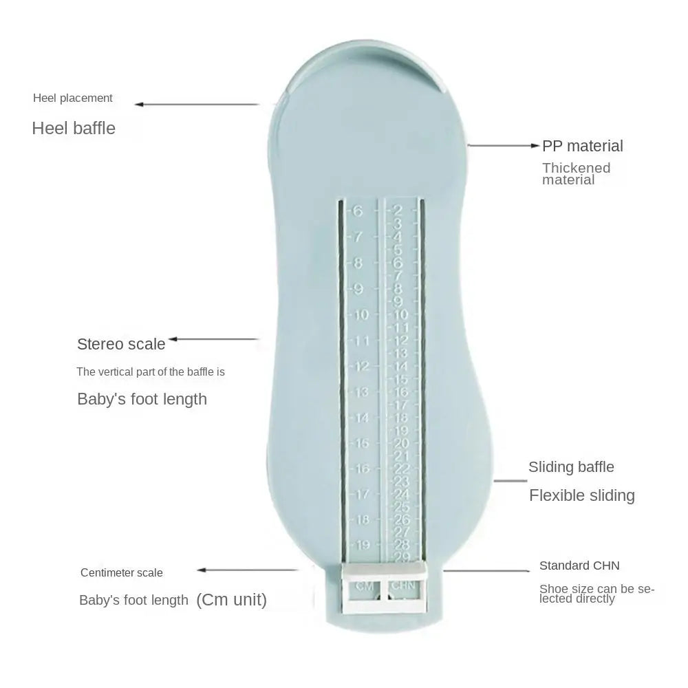 3 Colors Kid Infant Foot Measure Gauge Children Foot Ruler Shoes Size Measuring Length Growing Foot Fitting Ruler Tool Measures