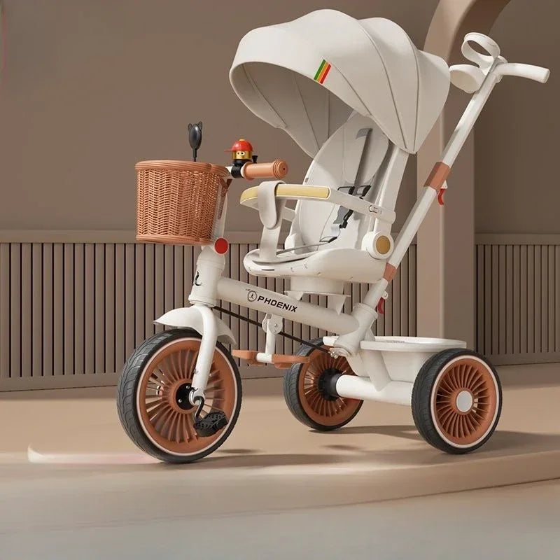 2025 New Push Tricycle Three-wheel Baby Stroller Lightweight Children's Bicycle Multifunctional Stroller