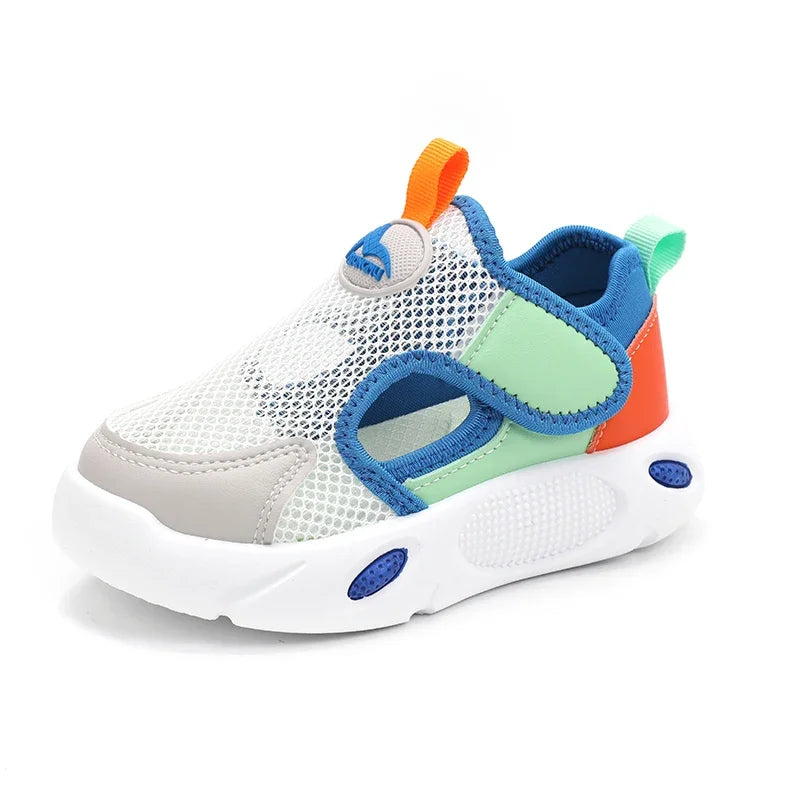 Summer Kids Boys Shoes Breathable Mesh Running Shoes For Girls Lightweight Hook Loop Toddler Shoes Child Sneakers tenis infantil