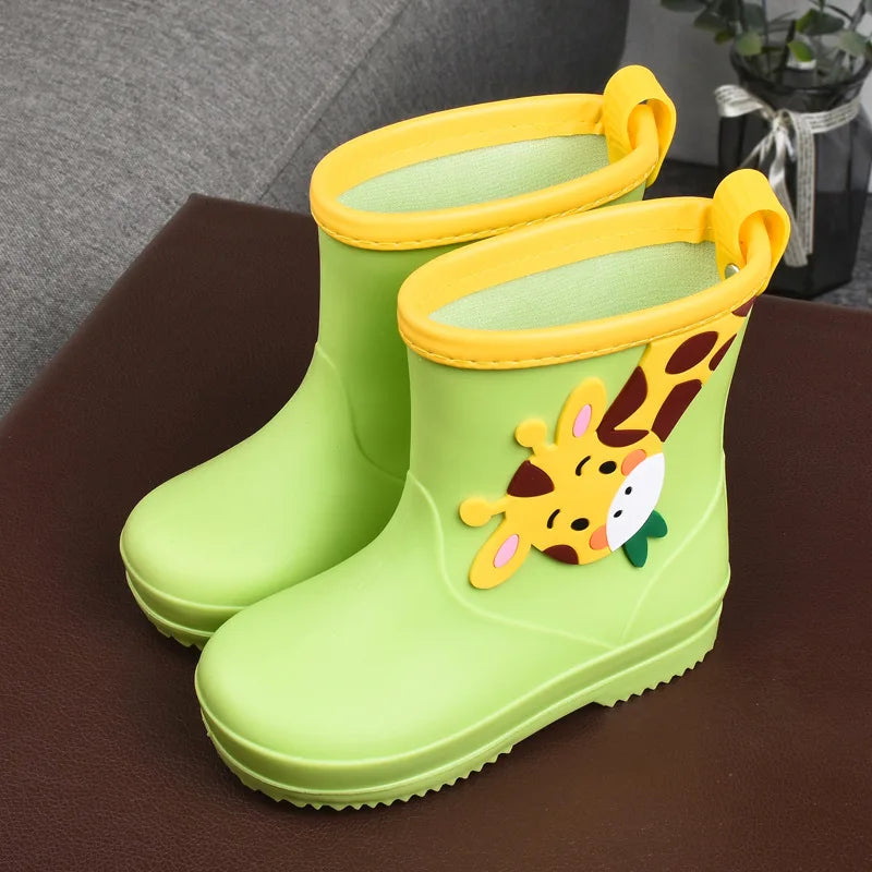 Kid Shoe Anti Slip Rain Boot for Children Four Seasons Cartoon Boy Rain Shoe Cute Girl Rubber Boots for Kid Baby Waterproof Shoe