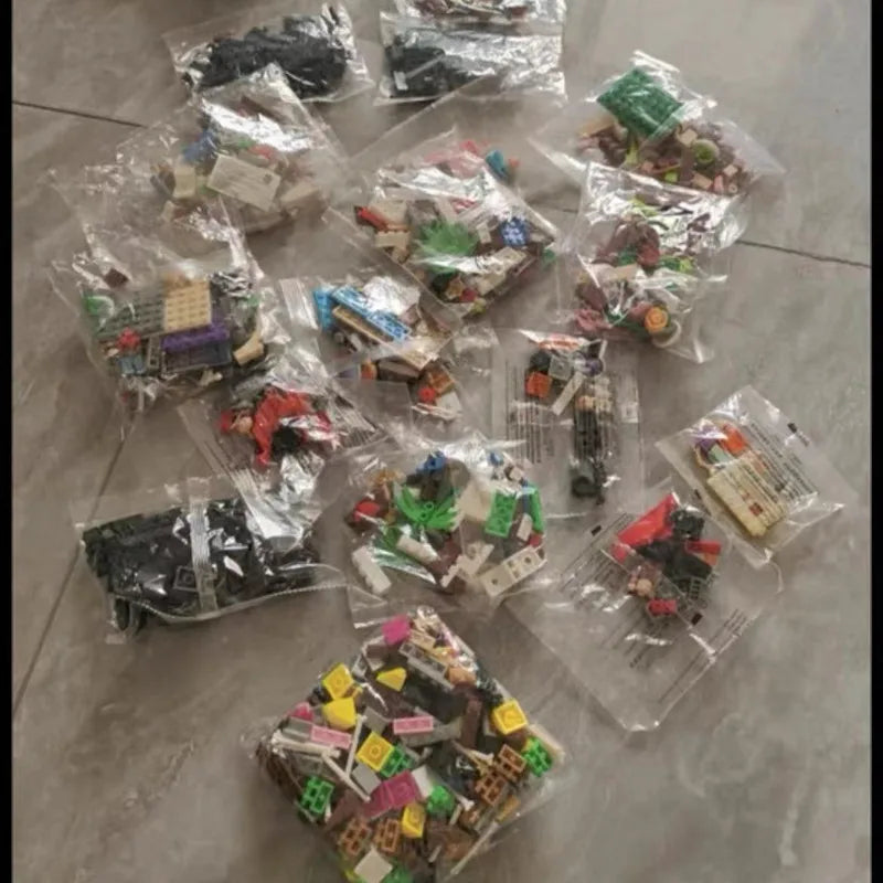 2500 grams Random Bulk Building Blocks City Creative DIY Assembly Bricks Model Educational Kids Toys Compatible Brand