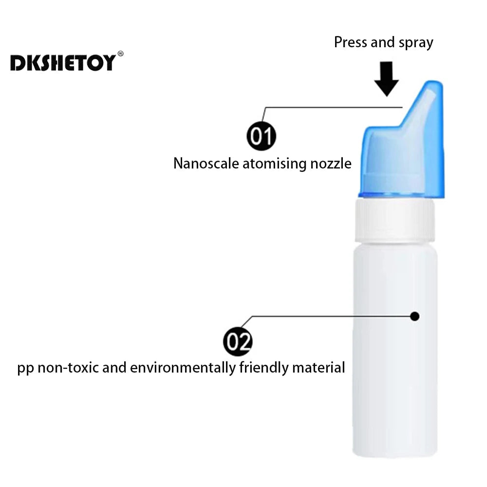 70ML Nose Cleaner Infant Rhinitis Nasal irrigator Washer Spray Bottles Atomizer Nasal Wash Cleaners Avoid Allergic Rhinitis Neti