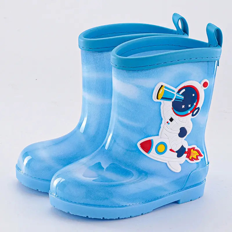 Cartoon Rain Boots For Children Girl Cute Kids Girl Mid-Calf Waterproof Rain Boots Little Baby Girl Outwear Non-Slip Water Boots