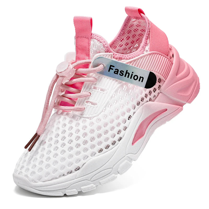 Children's Shoes Summer Cut Out Mesh Kidsren's Boys and Girls Sports Shoes