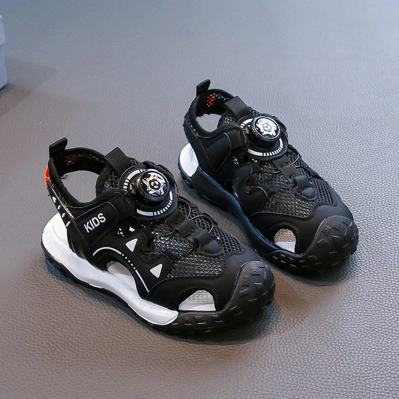Fashion Boy Sandals Summer Children Sneaker Casual Sports Shoes Size 26-37 Anti-slip Rubber Sole Outdoor Boy Sandals Shoes