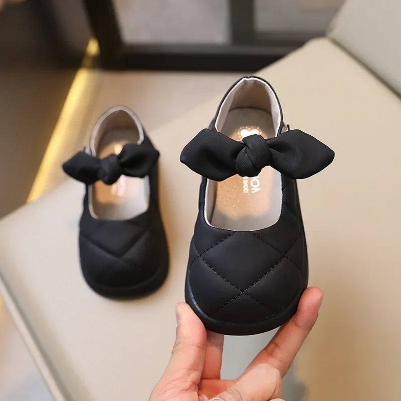 Children Leather Shoes Girls Princess Shoes Toddler Sweet Cute Flat Soft Casual mary jane for Kids Girl School Plaid Shoe G08183