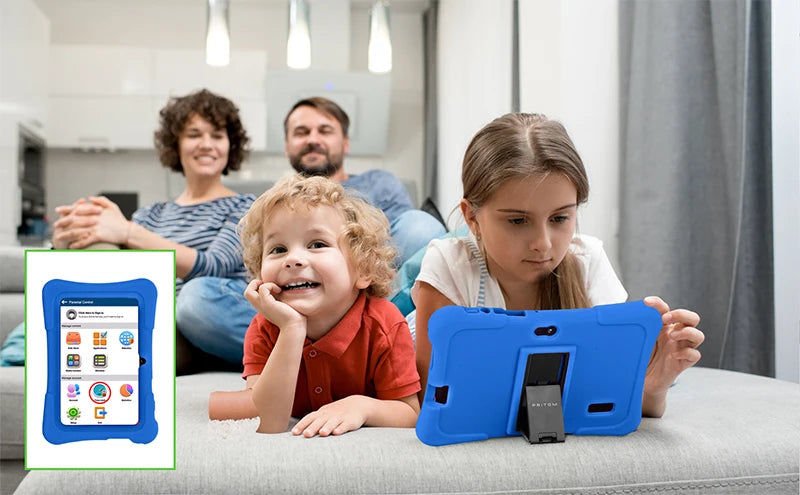 7Inch Android Kids Tablet 2GB 32GB Toddler Tablet with Hebrew Bluetooth WiFi Shockproof Case Kiddies Study Educational Toy Gift