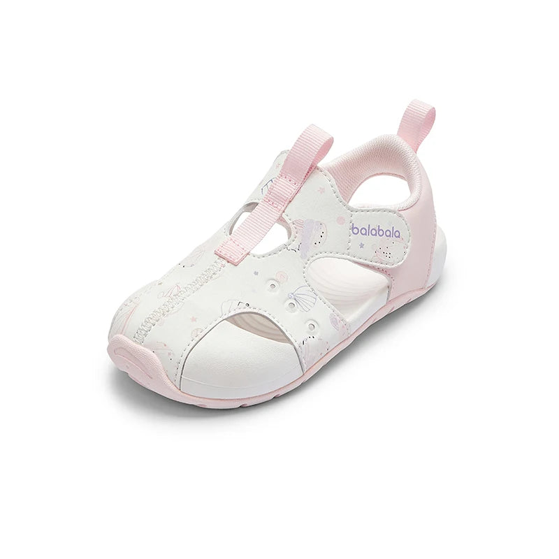 Balabala Children's Sports Sandals Boys Girls 2025 Summer New Breathable Children Shoes Trendy Comfortable Soft Sole Shoes