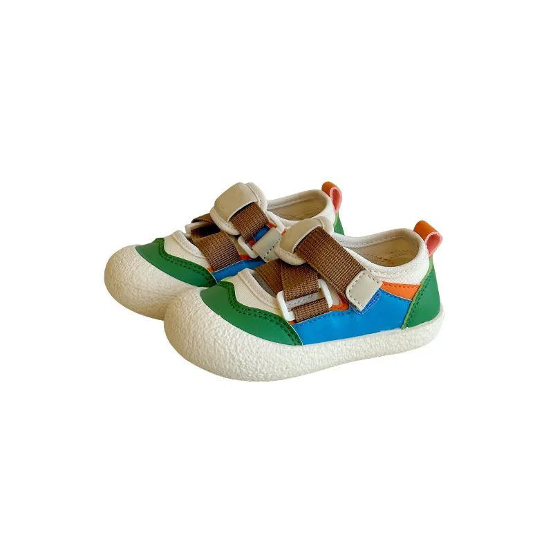 Summer New Baby Sport Sandals Girls Fashion Candy Color Canvas Sandals Boys Anti-slip Hiking Shoes