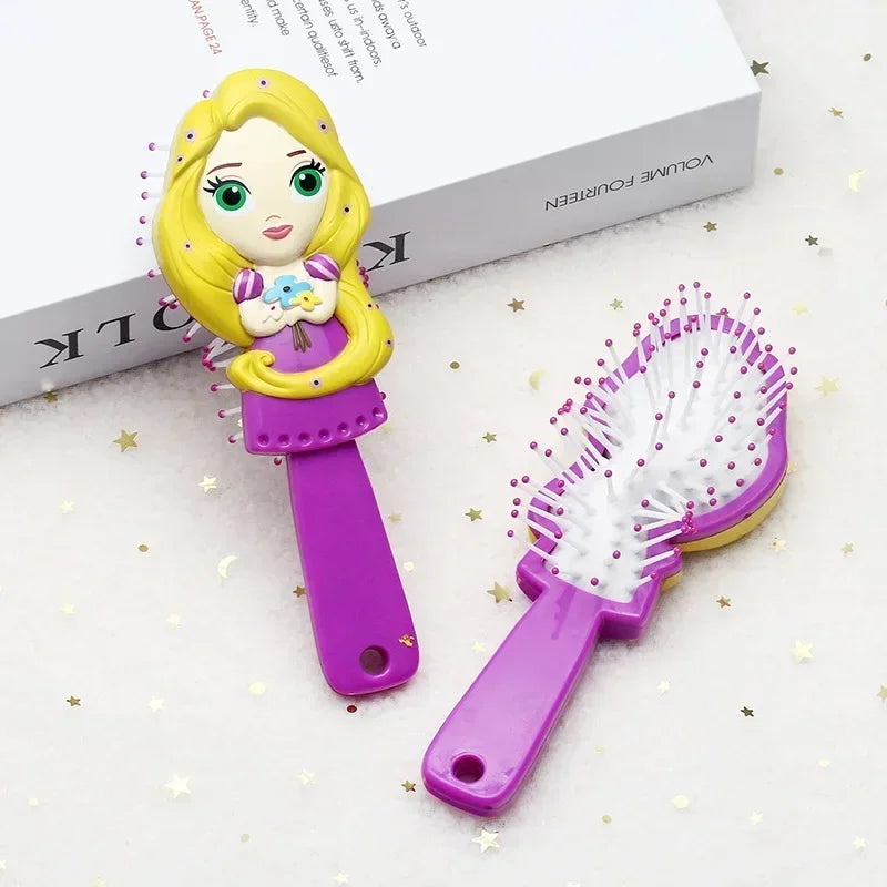 Baby Cute Cartoon Combs for Kids Air Cushion Massage Brushes Girls Children Princess Dress Make Up Hair Care Edge Brush Gifts