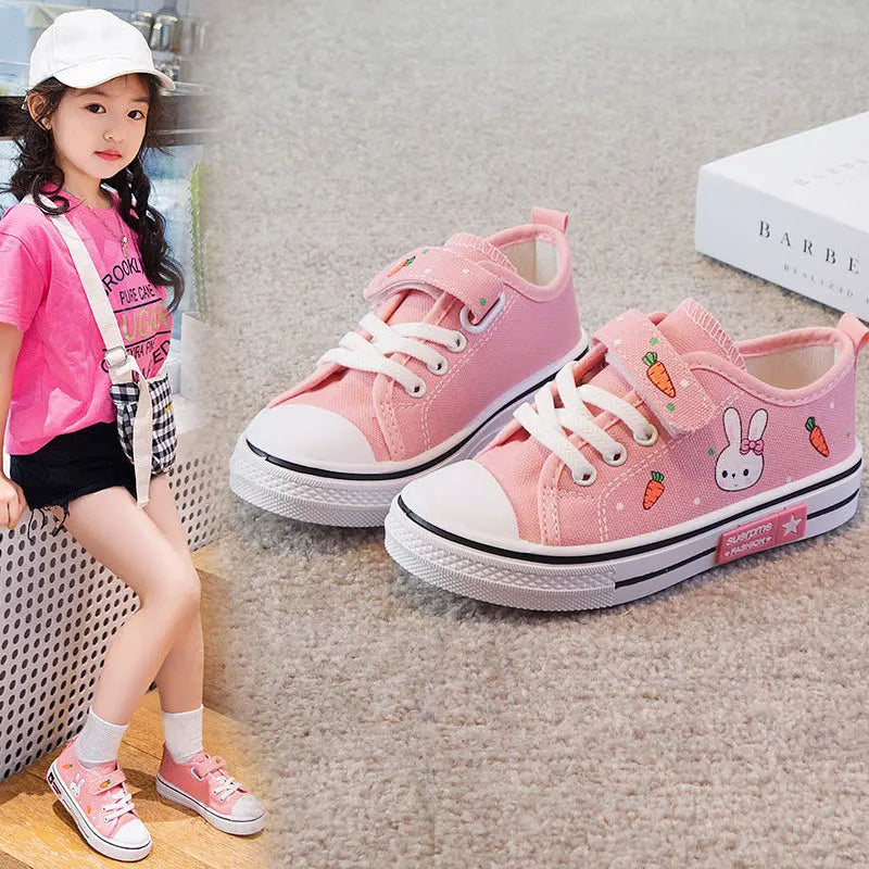 CKid Shoes Sneaker Shoe Boys Girls Baby Cartoon Canvas Sports Shoes Spring Autumn Children Board Shoes with Leisure New Fashion