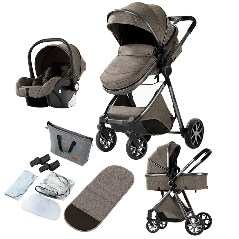 toddler stroller 3 in 1 strollers compact stroller baby stroller and car seat infant stroller mother kids travel system stroller