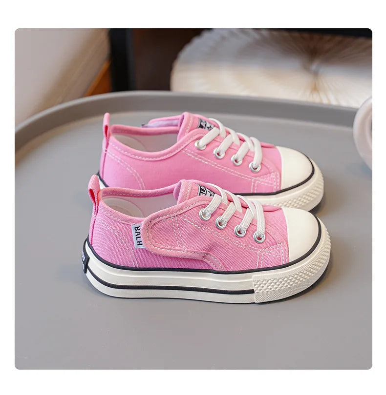 Children Canvas Shoes Sneakers Parent-Child Shoes Boys Shoes Girls Kindergarten White Cloth Shoes Small White Shoes Board Shoes