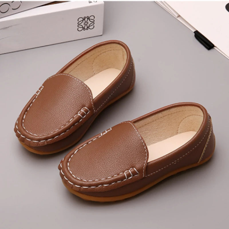 туфли Fashion Kid Casual Shoe New Soft Sole Single Shoe Comfortable Sports Shoe Flat Shoe Kid Shoe British Leather Shoe Boy Shoe