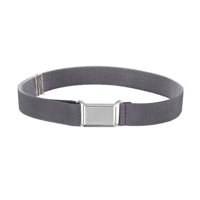 1pcs Kids Elastic Belts Boy Girl Adjustable Elastic Canvas Waistband Stretch Waist Belt With Buckle Student Belt Neutral Belts