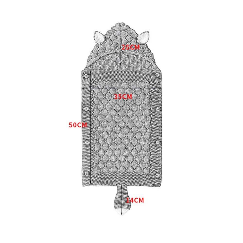 INSULAR Baby Knitting Sleep Quilts Newborn Envelope Swaddle Blankets Infant Anti-kicking Warm For Stroller Spring Autumn Winter