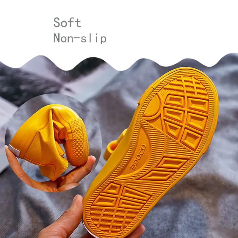 Children Canvas Shoes Boys Girls Sneakers High Top Spring Autumn Kids Casual Shoes Footwear Sports Teenagers