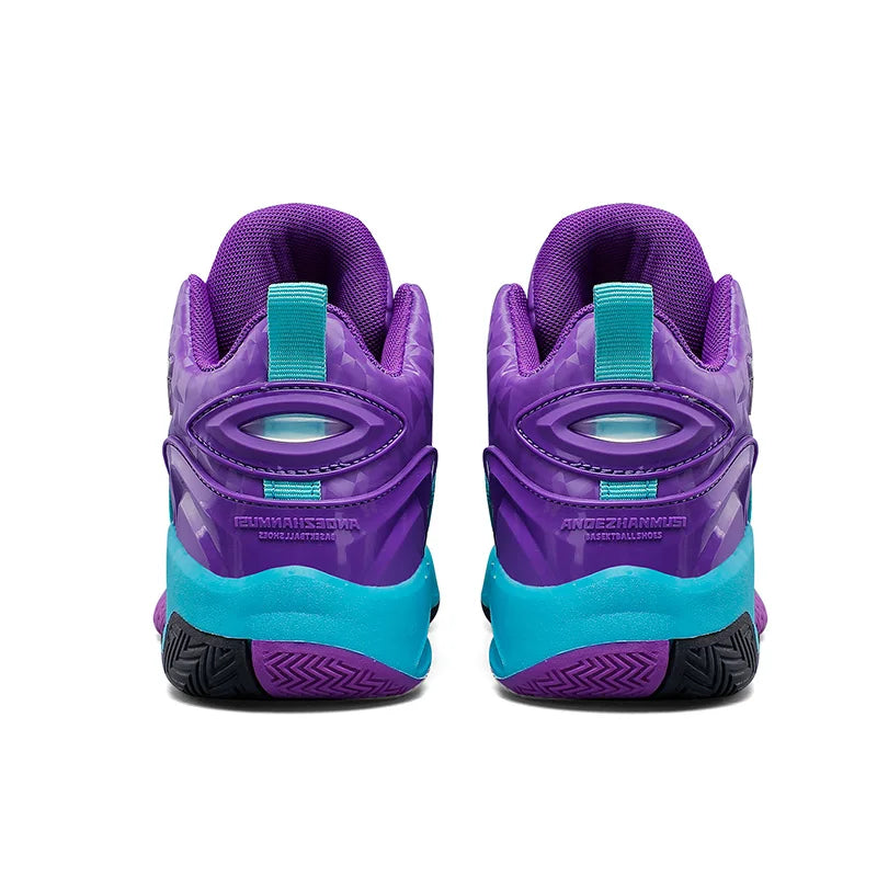 Childrens Basketball Shoes Big Kid Non Slip High-top Sport Training Sneakers Lightweight Outdoor Basketball Boots for Boy Youth