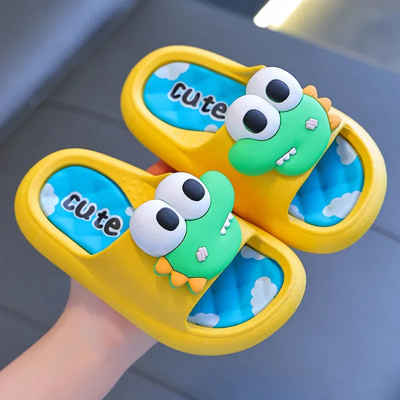 Children Slippers Cute Cartoon Summer 2025 Outdoor Comfortable Anti Slip Platform Kids Soft Indoor Bathroom Shoes Beach Sandals