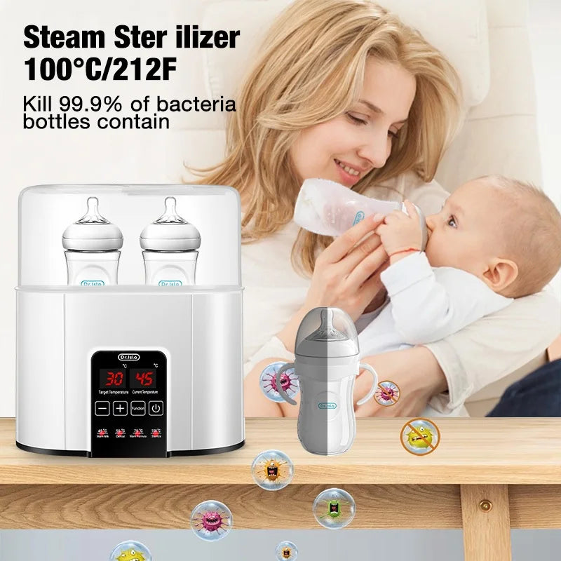MAMIJOY Baby Bottle Warmer 24hours Heat Preservation Milk Warmer Steriliser Multi function Fast Baby Accessories Food Heater N20