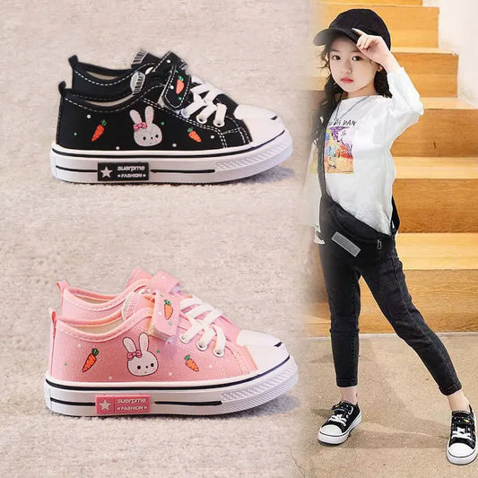 CKid Shoes Sneaker Shoe Boys Girls Baby Cartoon Canvas Sports Shoes Spring Autumn Children Board Shoes with Leisure New Fashion
