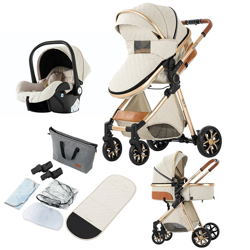 toddler stroller 3 in 1 strollers compact stroller baby stroller and car seat infant stroller mother kids travel system stroller