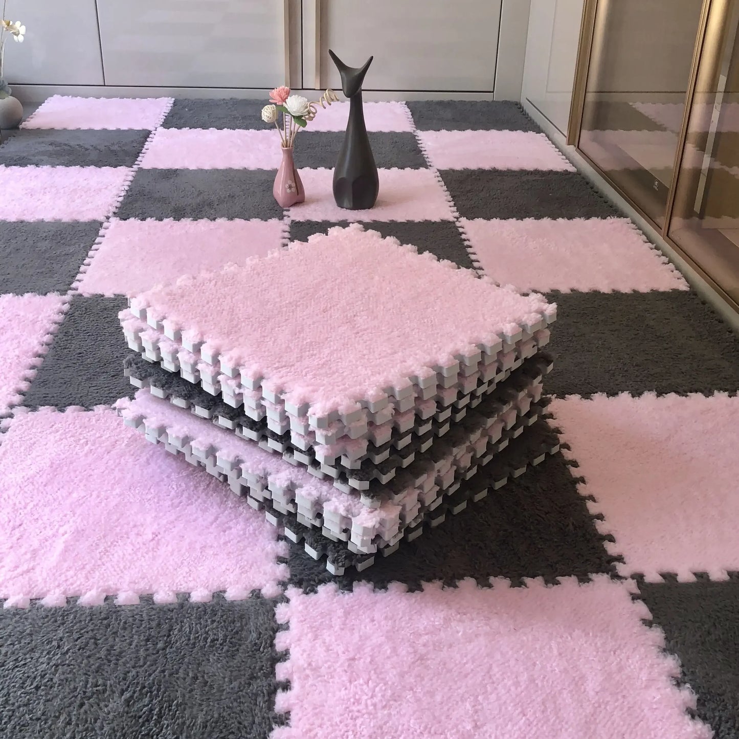20pcs Activities Mat For Baby Soft Plush Kids Carpet Children's Play Rugs Toys EVA Foam Babies Puzzle Interlock Floor Mats 30*
