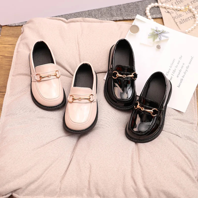 Girl Shoe Fashion Flats for Children Casual Kid Shoe Comfortable PU Leather Shoes Boys Girl Kid Candy Loafers Flat Boy Shoe여아 구두