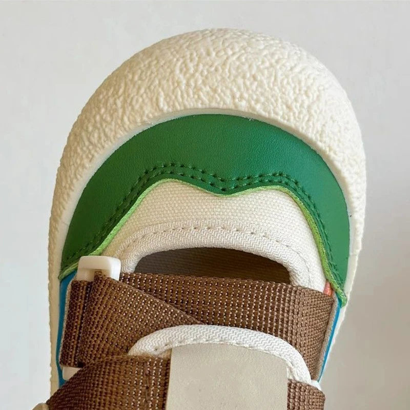 Summer New Baby Sport Sandals Girls Fashion Candy Color Canvas Sandals Boys Anti-slip Hiking Shoes