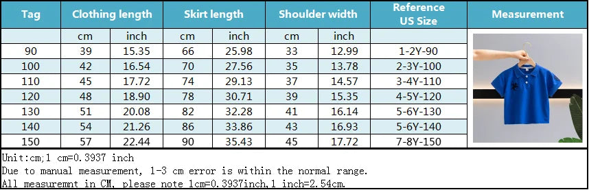 Summer Boys 2024 Casual Embroidery Horse Button Pullover Short sleeved T-shirt Polo Shirt Children's Clothing 1-7Y
