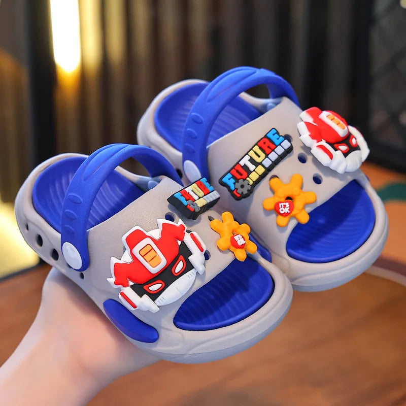 Children's Slippers Boys and Girls Cute Soft Soled Non-slip Indoor Home Slippers Baby Garden Shoes