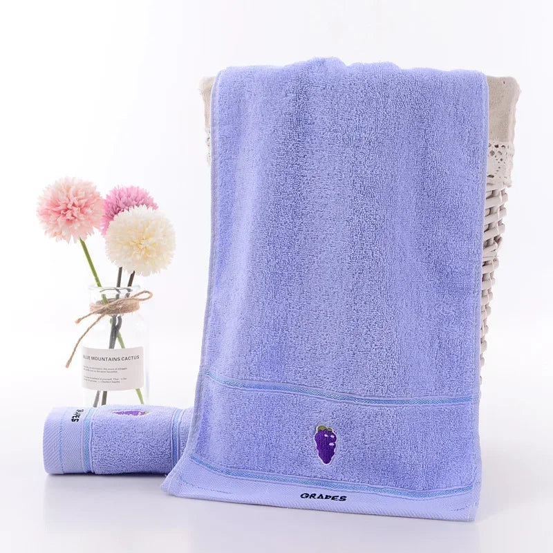 Baby Towel Cute Fruit Kids Bath Towels Soft Absorbent Washcloth Cotton Children Newborn Bathroom Shower Wipe Face Towel 50x25cm