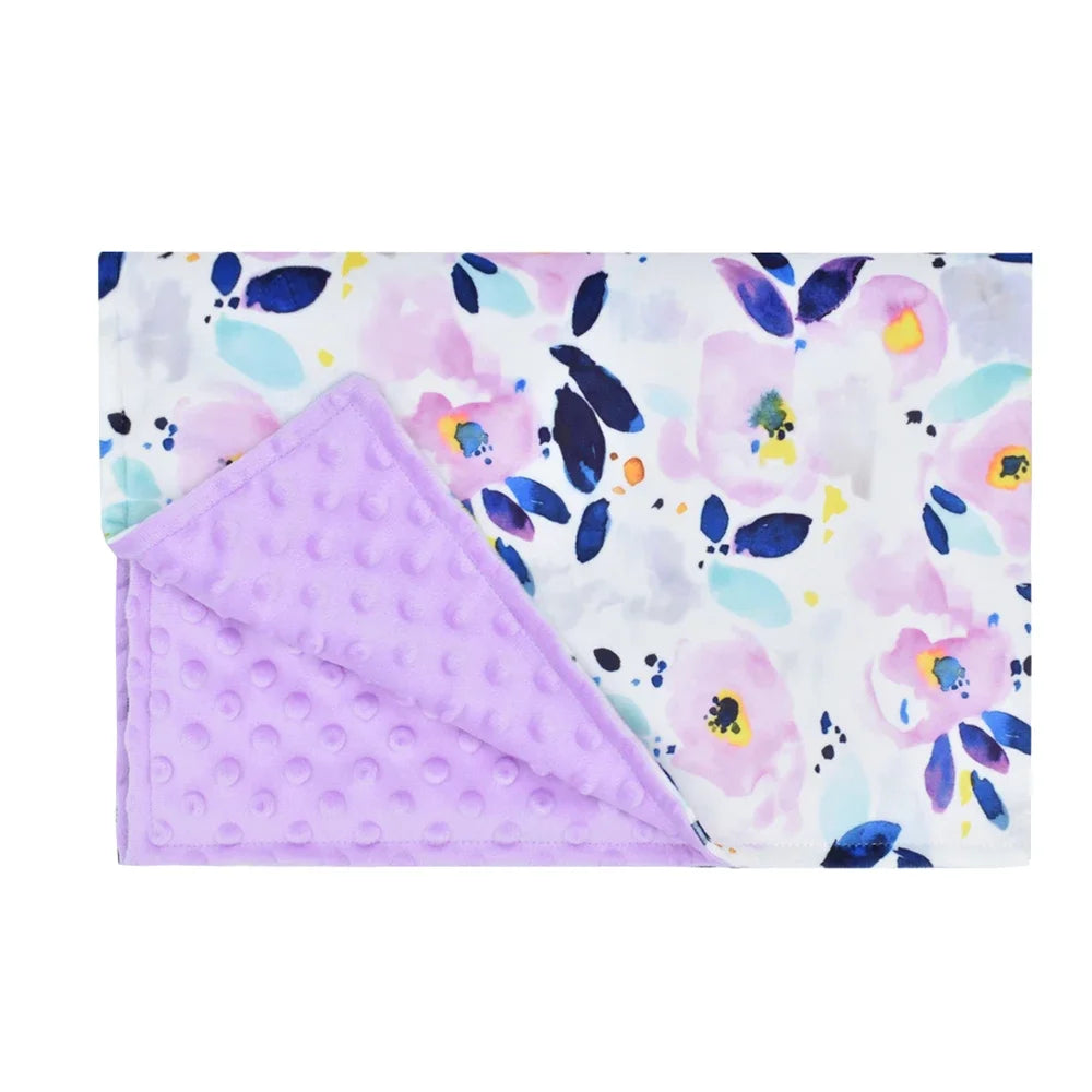 Name Personalised Custom Fleece Baby Blanket Kids Nursery Decor Swaddle Blanket Baby Blankets Newborn Gift Mother Kids 100*72cm