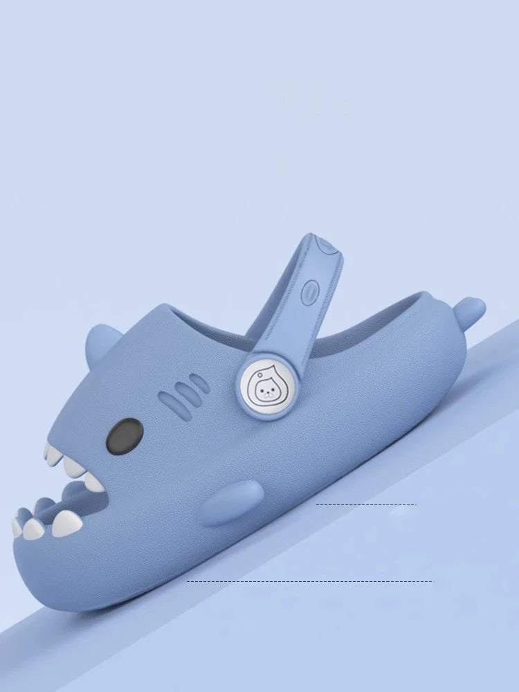 Unisex Shark Slide Sandals – Summer Couple & Kids' Soft Clogs Indoor/Outdoor Platform Slippers for Men and Women