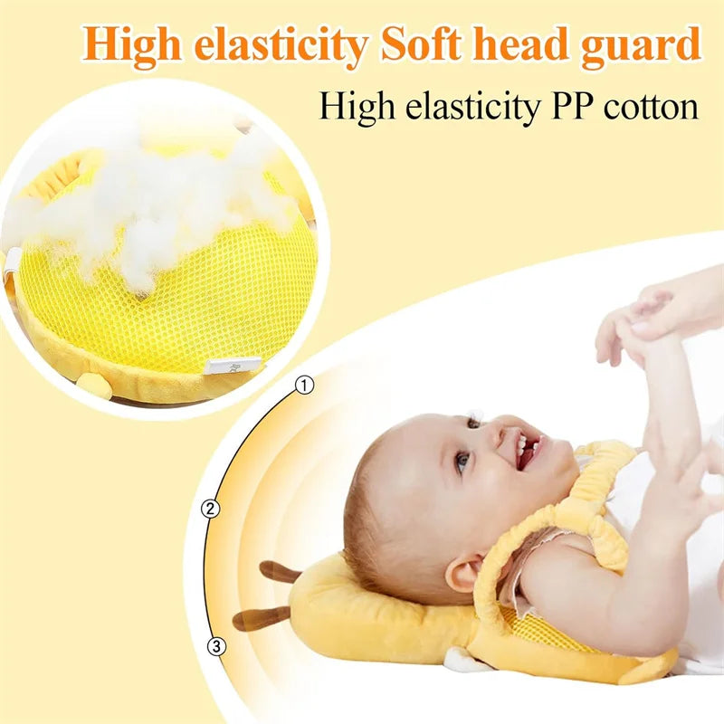 Head Protection Safety Cushion Kids Baby Protection Backpack Wearing Safety Cushion With Adjustable Fixation Straps