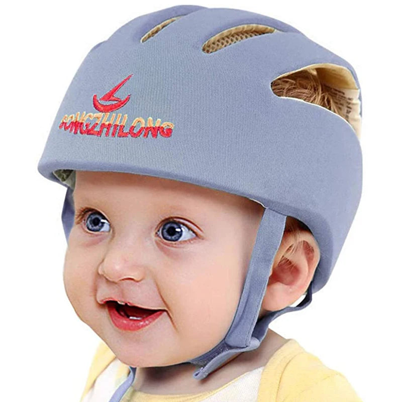 Baby Helmet Safety Cap For Babies Boys Girls Summer Breathable Cotton Mesh Hat Children Crawl Walk Playing Infant Anti Collision