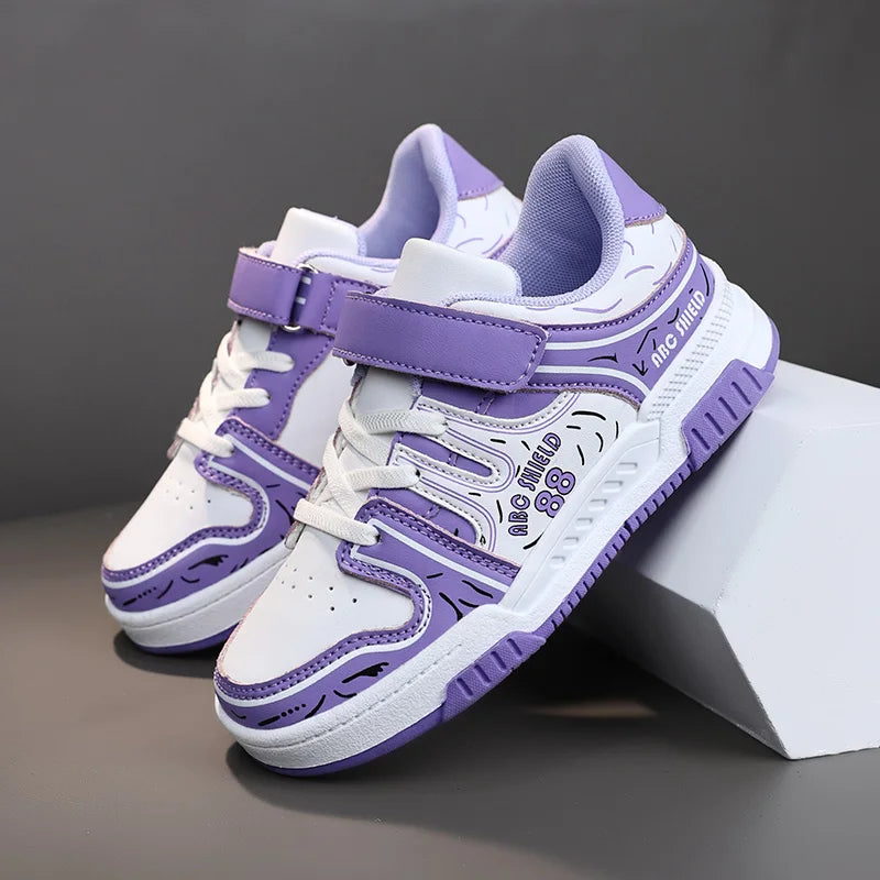 New Four Seasons Small White Shoes board shoes children sports casual shoes 8 colors 28-39